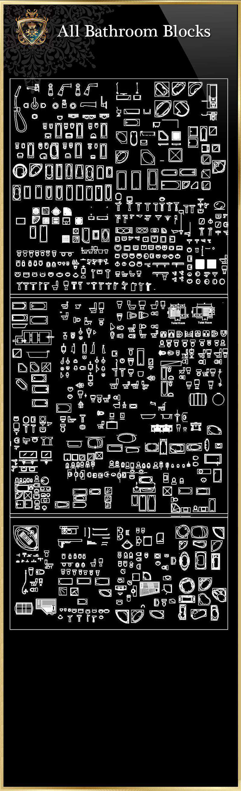 ★【All Bathroom Blocks】Luxury home, Luxury Villas, Luxury Palace, Architecture Ornamental Parts, Decorative Inserts & Accessories, Handrail & Stairway Parts, Outdoor House Accessories, Euro Architectural Components, Arcade