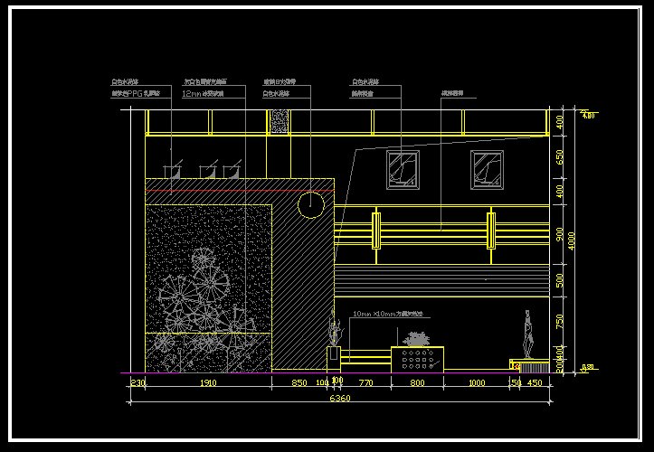 Luxury living room CAD template preview